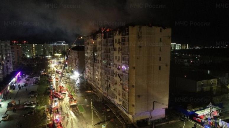 Почти 10 часов понадобилось для тушения катастрофического пожара в многоэтажке Анапы